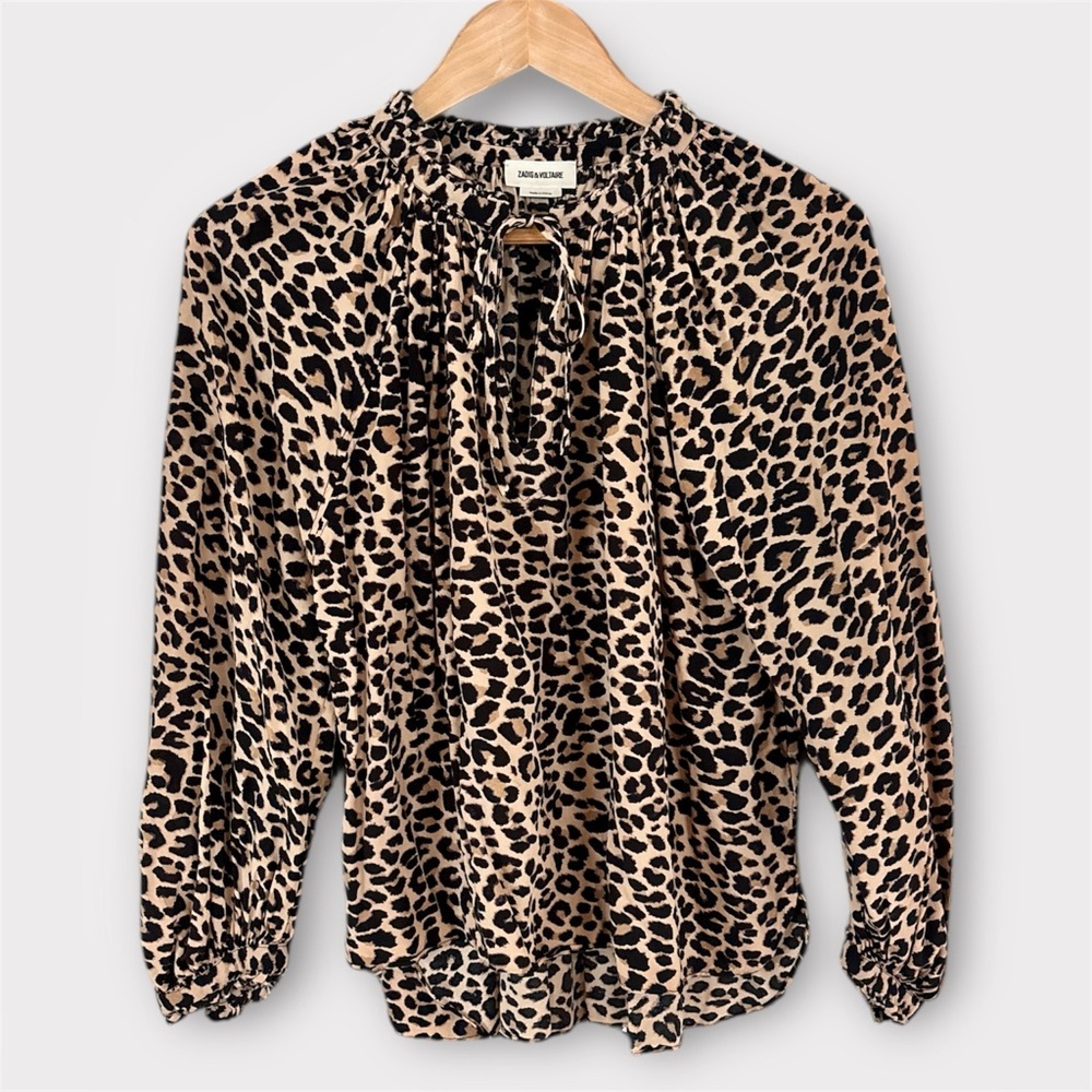 ZADIG & VOLTAIRE Leopard Print Blouse - Picture 4 of 11
